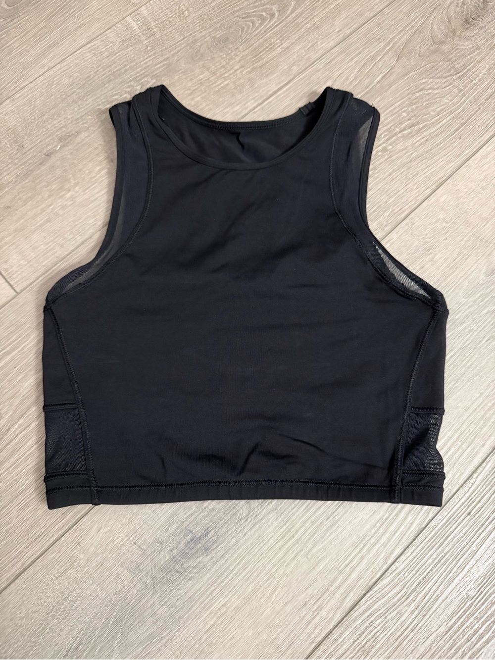 Lululemon Black Athletic Crop Tank Top